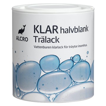 Alcro TRÄLACK KLAR HALVBLANK 0,5L
