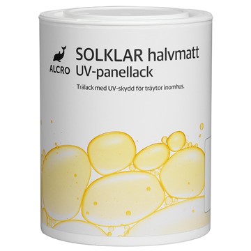 Alcro PANELLACK SOLKLAR HALVMATT UV-FÄRGLÖS 0.9L