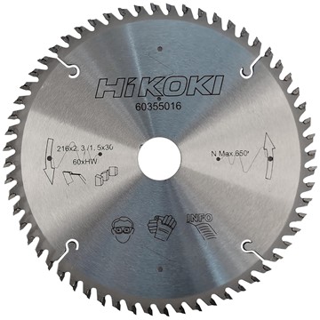 HiKOKI Power Tools SÅGKLINGA 216X2,3 60T 30MM HÅL HIKOKI