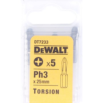 DeWalt BITS TORSION DT7233 PH3 X 5 25MM