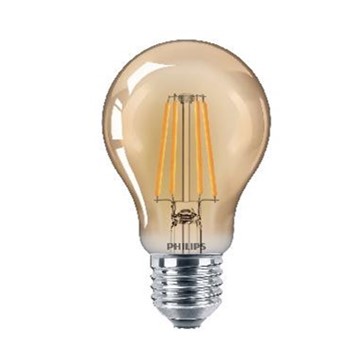 Philips LED-LAMPA NORMAL VINTAGE GOLD FROST EJ DIMBAR EYECOMFORT