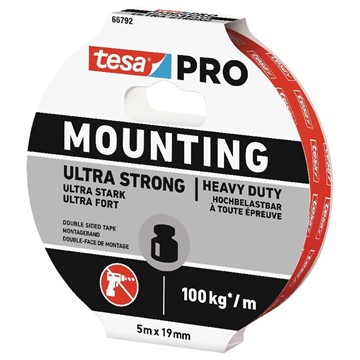 Tesa MONTERINGSTEJP PRO ULTRA STRONG 5M X 19MM
