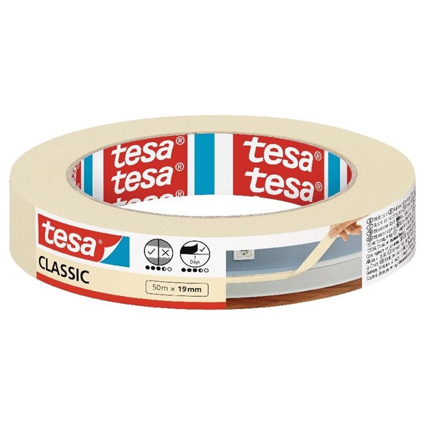 Tesa MASKERINGSTEJP 50M X 19MM CLASSIC