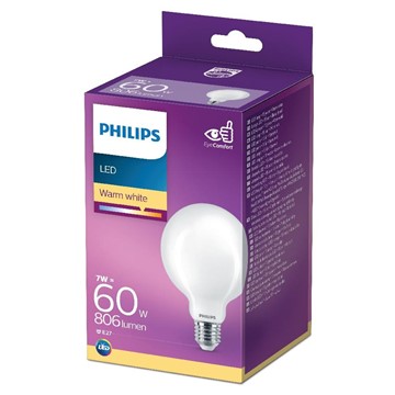 Philips LED KLOT 60W E27 VARMVIT