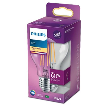 Philips LED-LAMPA CLASSIC KLOT DECO VARMVIT EJ DIMBAR