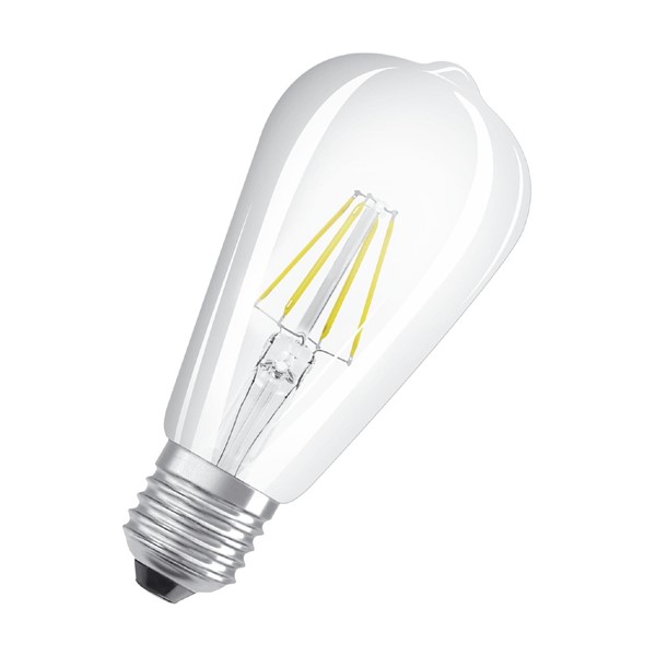 OSRAM LED-LAMPA OVAL (40) E27 KLAR 827 CL ST OSRAM