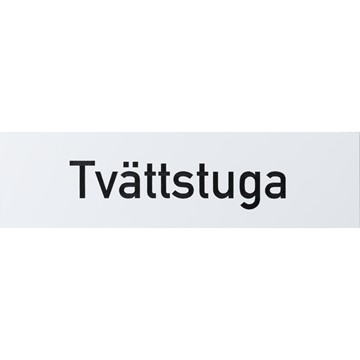 Systemtext SKYLT GRAVERAD "TVÄTTSTUGA" 38-2441 150X40MM