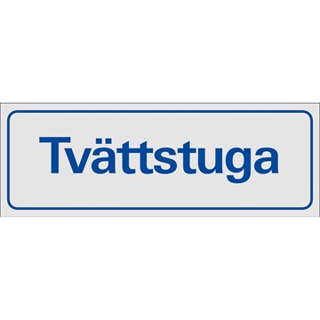 Systemtext SKYLT TVÄTTSTUGA 38-5350 225X80MM