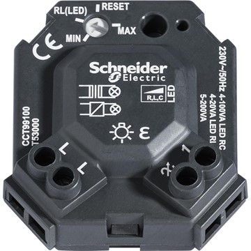 Schneider Electric DIMMERPUCK UNIVERS. LED 4-100WINKL IMPULSFJÄDER SCHNEIDER
