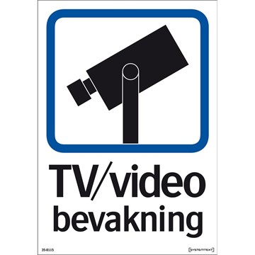 Systemtext DEKAL TV/VIDEO BEVAKNING 35-8115 210X148MM