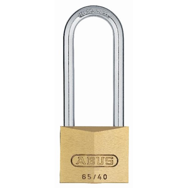 ABUS HÄNGLÅS 65/40 HB 63 MÄSSING ABUS