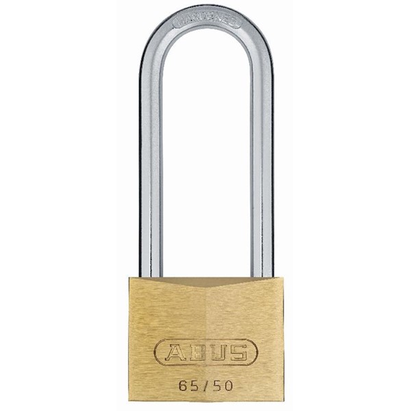 ABUS HÄNGLÅS 65/50 HB 80 MÄSSING ABUS