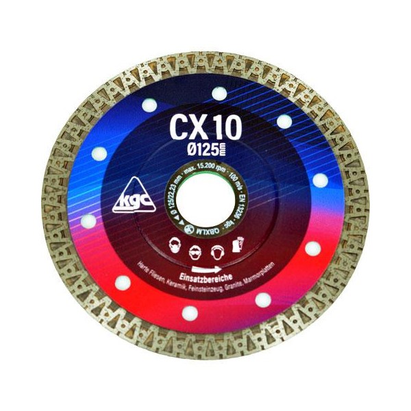 KGC DIAMANTKLINGA CX 10 D125 22,2MM