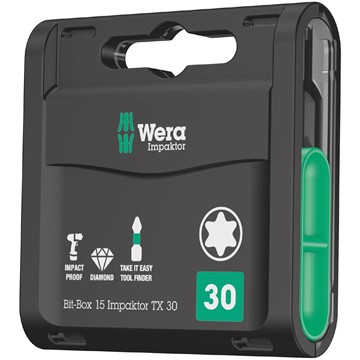 Wera BITSSATS BIT-BOX15 IMPAKTOR TX30