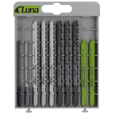 Luna Tools | Elverktygstillbehör, handverktyg & verktygssäkring STICKSÅGBLAD 10 DELAR A-FÄSTE