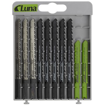 Luna Tools | Elverktygstillbehör, handverktyg & verktygssäkring STICKSÅGBLAD 10 DELAR C-FÄSTE