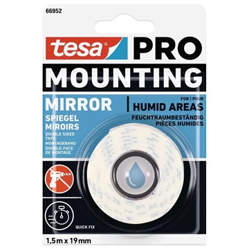 Tesa MONTERINGSTEJP 66952 TESA PRO MIRROR 19MMX1,5M