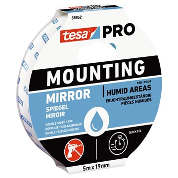 Tesa MONTERINGSTEJP 66952 TESA PRO MIRROR 19MMX5M
