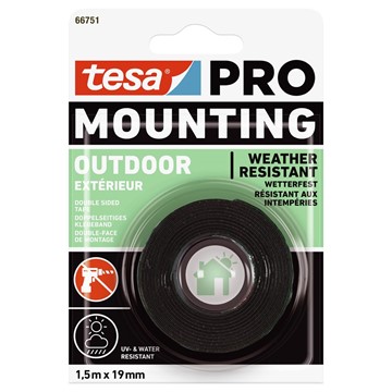 Tesa MONTERINGSTEJP 66751 TESA PRO OUTDOOR 19MMX1,5M