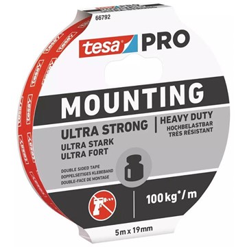 Tesa MONTERINGSTEJP 66792 TESA PRO ULTRA STRONG 19MMX5M