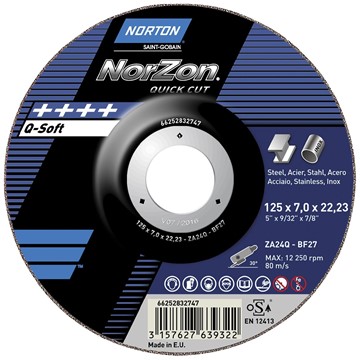 Norton NAVRONDELL 125X7X22 NORZON S