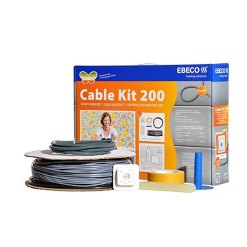 Ebeco GOLVVÄRME, EBECO CABLE KIT, LÖS KABEL, CABLE KIT 200 MED TERMOSTAT EB-THERM 205