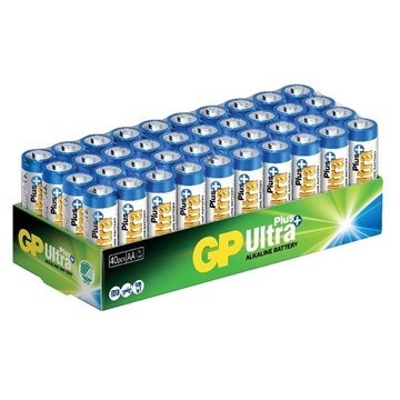 GPbatteries BATTERI ULTRA PLUS LR6/AA 40-PACK