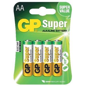 GPbatteries BATTERI GP SUPER ALKALINE LR6/AA 4ST
