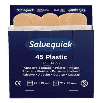 Salvequick PLÅSTER PLAST 6X45 6036 AUTOMAT
