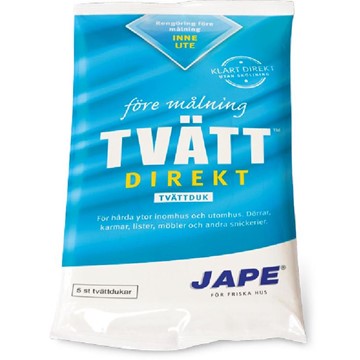 Jape Produkter TVÄTT DIREKT TVÄTTDUK 5-PACK