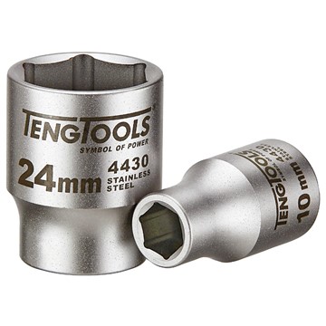 Teng Tools ROSTFRI HYLSA. MED 1/2" FYRKANTSFÄSTE. TENG TOOLS MS1205106-C / M1S1205246-C
