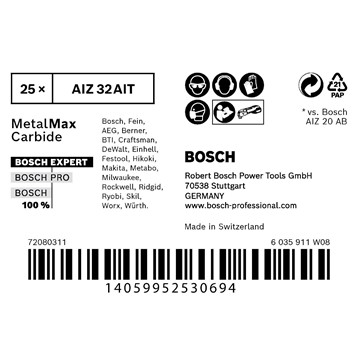 Bosch SÅGBLAD AIZ32AT METALLMAX BULK