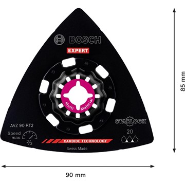 Bosch SLIPPLATTA AVZ90RT2 K20 90MM
