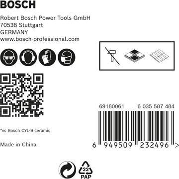 Bosch BORRSET HEX HARDCERAMIC 4-10MM 5ST