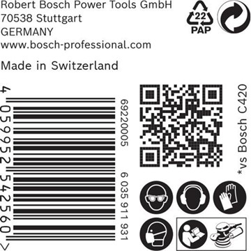 Bosch SLIPARK EXC 150MM K60 6H 50ST