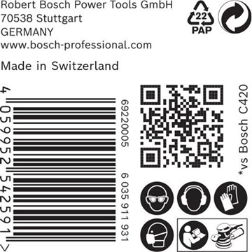 Bosch SLIPARK EXC 150MM K120 6H 50ST