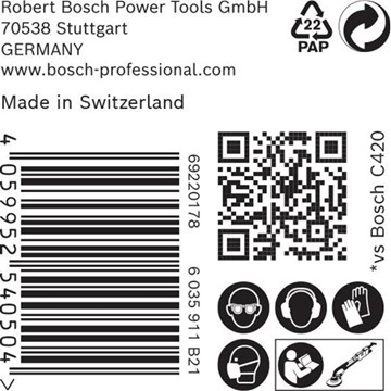 Bosch SLIPARK EXC NET K220 225MM 25ST EXPERT