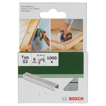 Bosch KLAMMER TYP 53 11,4X0,74X6MM 1000ST GL