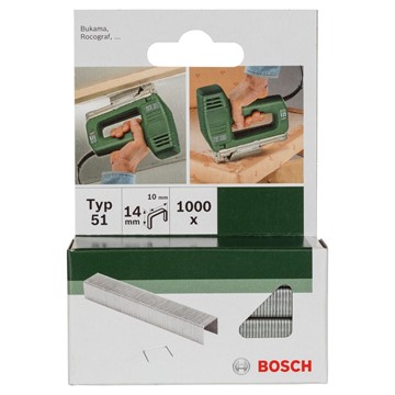Bosch KLAMMER TYP 51 10X1X14MM 1000ST GL