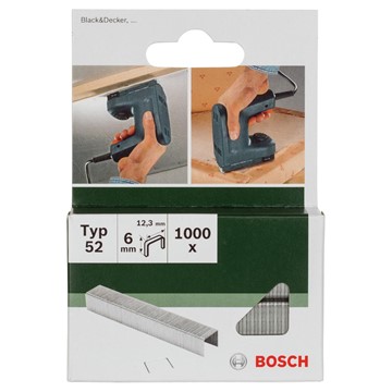 Bosch KLAMMER TYP 52 12,3X1,25X6MM 1000ST GL