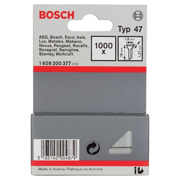 Bosch SPIK TYP 47 19MM 1000ST