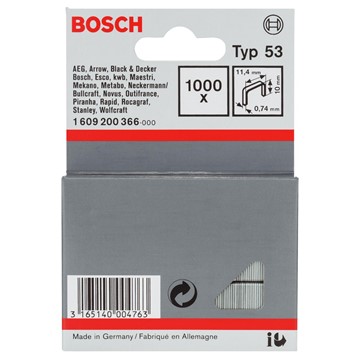 Bosch KLAMMER TYP 53 10MM 1000ST