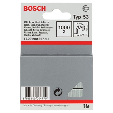 Bosch KLAMMER TYP 53 12MM 1000ST