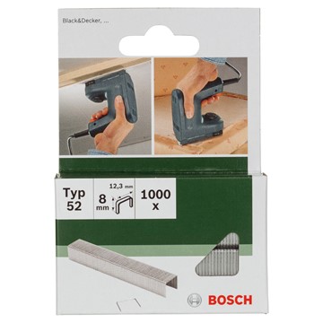 Bosch KLAMMER TYP 52 12,3X1,25X8MM 1000ST GL
