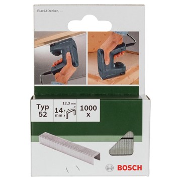 Bosch KLAMMER TYP 52 12,3X1,25X14MM 1000ST GL