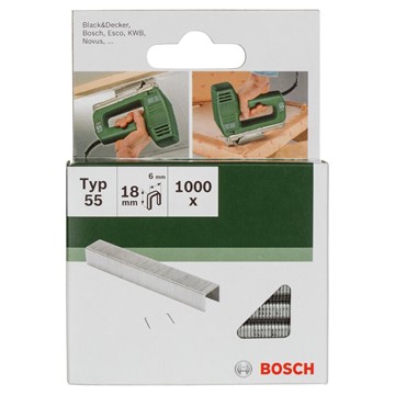 Bosch KLAMMER TYP 55 6X1,08X18MM 1000ST GL