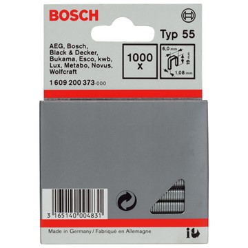 Bosch KLAMMER TYP 55 19MM 1000ST
