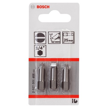 Bosch BITS SPÅR 1,2X6,5 25MM 3ST