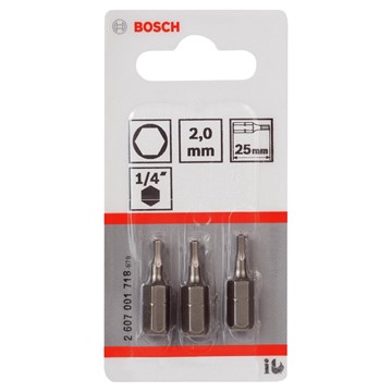 Bosch BITS SEXKANT 2 25MM 3ST