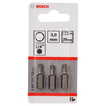 Bosch BITS SEXKANT 3 25MM 3ST